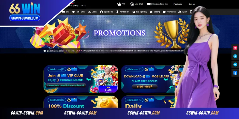Mga Promosyon ng 66WIN: Gabay sa Pinakamalaking Bonus at Rewards